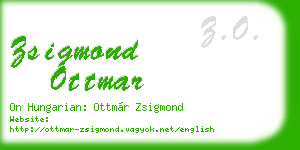 zsigmond ottmar business card