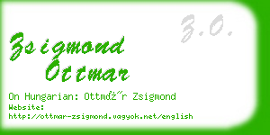 zsigmond ottmar business card
